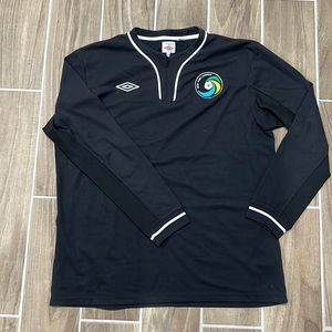 L-XL black long sleeve Umbro tee